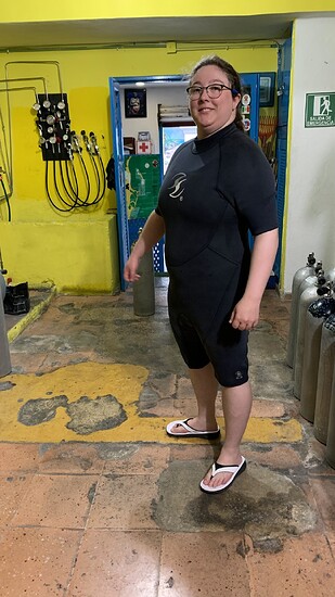 me trying look skinny in a wet suit