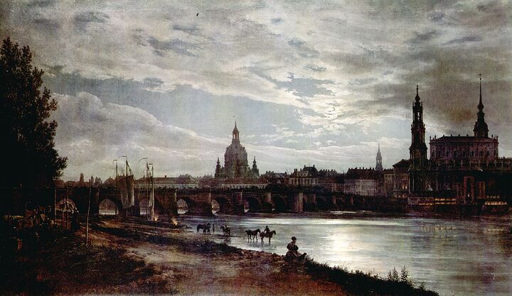 Johan_Christian_Clausen_Dahl,_Blick_auf_Dresden_bei_Vollmondschein