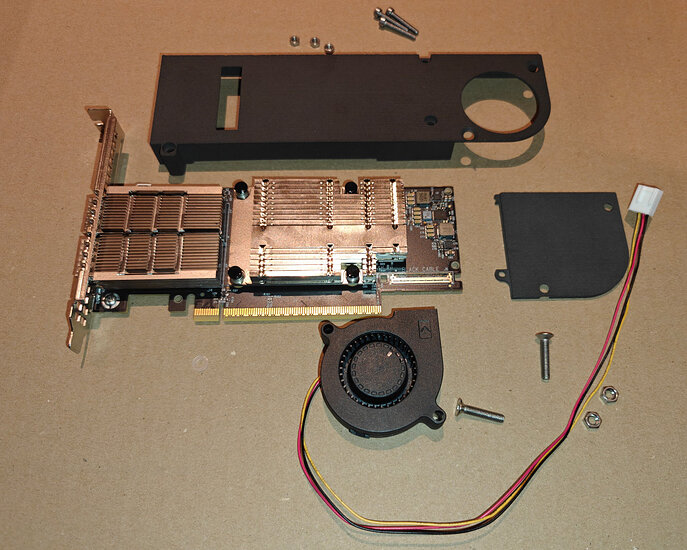 All the required parts laid out before assembly