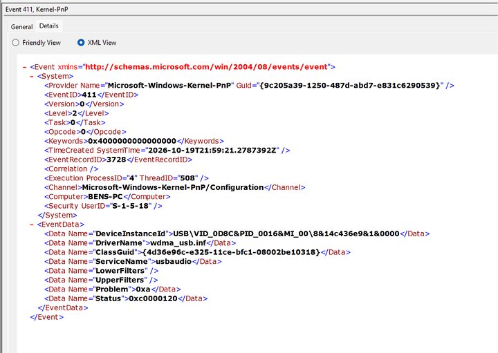 XML View Error