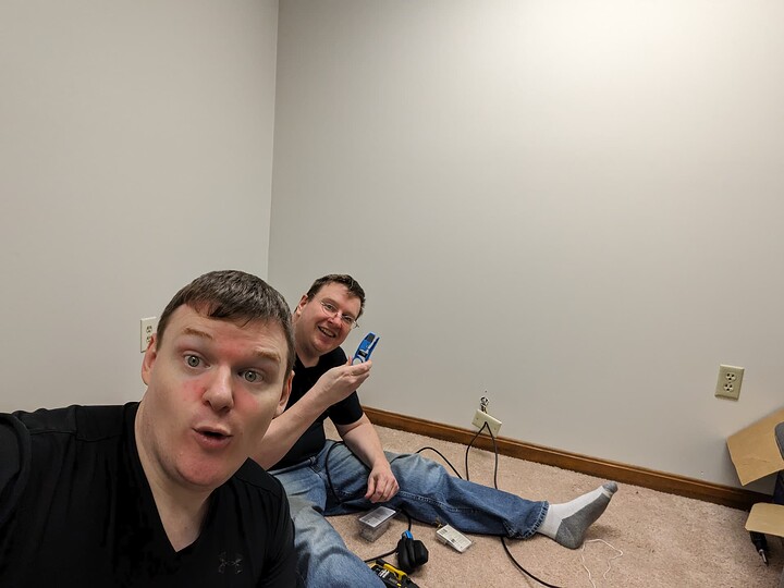 Me(front) Pulling Cable w/ the Brother(back).