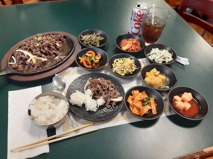 Beef Bulgogi and pickles