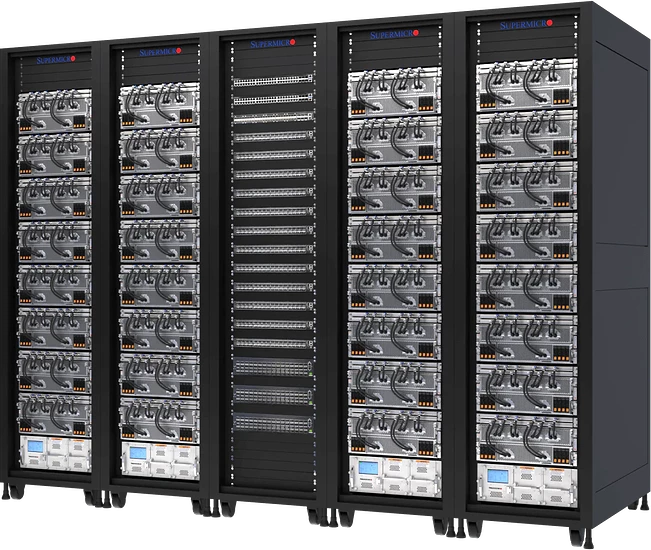 supercluster-5rack-32x-hgx-h100-h200-8gpu-4u-liquid-cooled