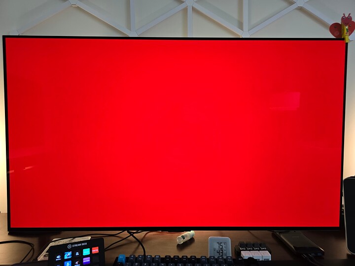 Red screen