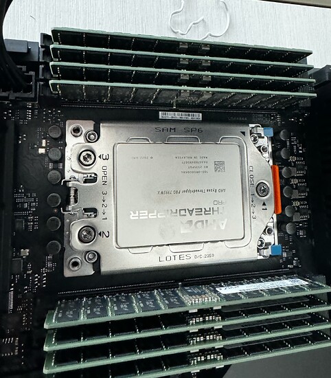 Threadripper 7980X + ASUS - Pro WS TRX50-SAGE WIFI build