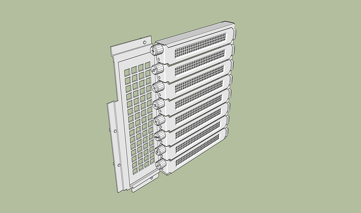 20250929 - PCIe slot assembly - interior