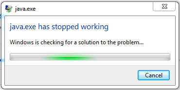 Windows 7 BlueJ Failed