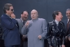 Dr. Evil Laughing in Group (Austin Powers)  Gifrific