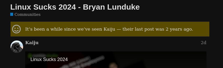 Linux Sucks 2024 - Bryan Lunduke - Communities - Level1Techs Forums