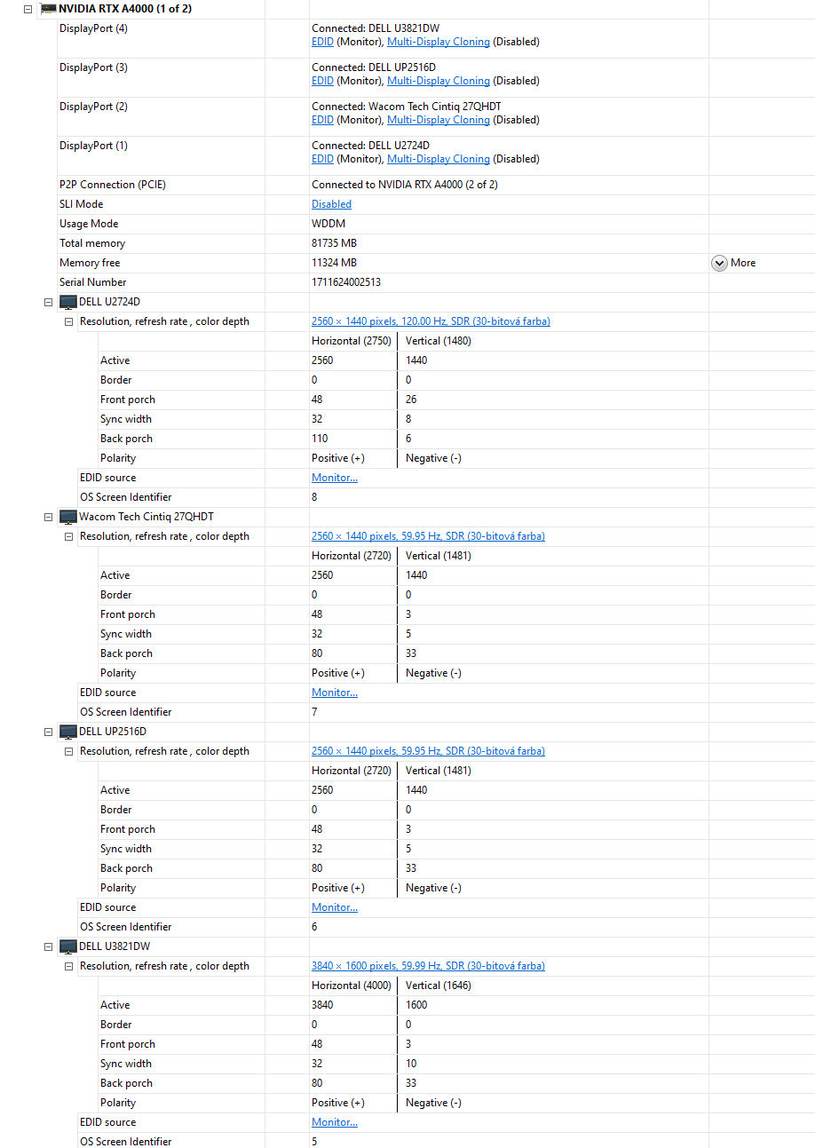 DELL Precision 7920 with 2 x XEON 6226R, 128GB RAM, dual RTX A4000,  WIN11PROforWS - very laggy with 8 screens - Workstations & Servers -  Level1Techs Forums