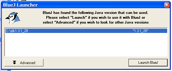 Windows XP Success BlueJ 1.3.5